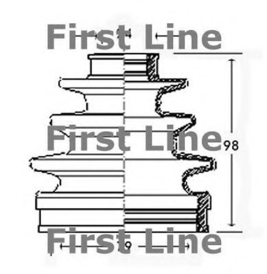 FIRST LINE FCB2299 Bellow, driveshaft